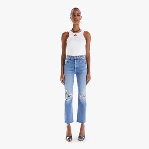 Mother The Tripper Ankle Fray Play Like A Pirate  Distressed Jeans Size 25